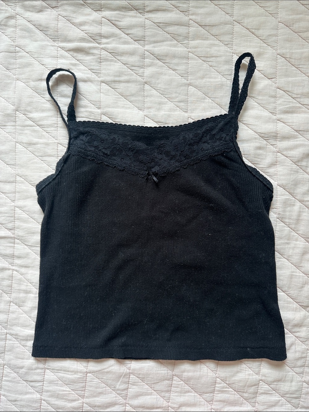 Brandy Melville Lace-Trim Cami Tank Top